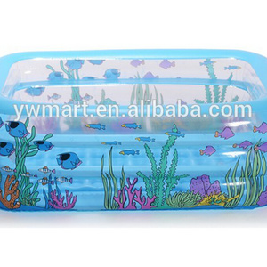 EN71 standard deep sea world inflatable family swimming pool