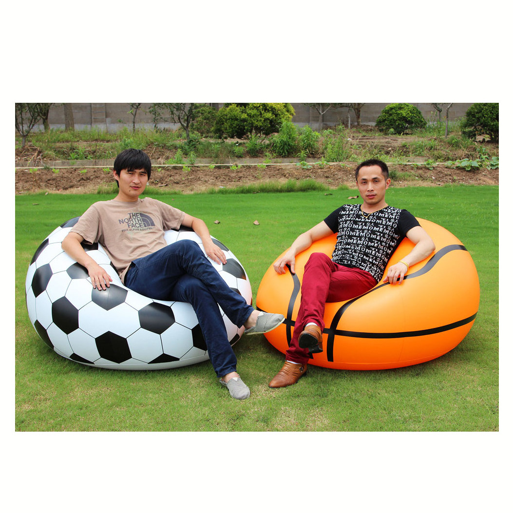 Sofa Bean Bag Chair for Adults and Teens Perfect Outdoor inflatable soccer ball chair football printed bean bag lazy sofa