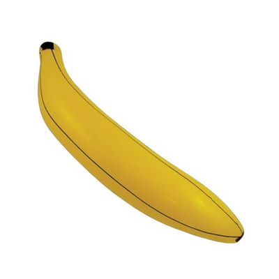 Inflatable banana toy, PVC inflatable banana fruit toy, inflatable advertising banana