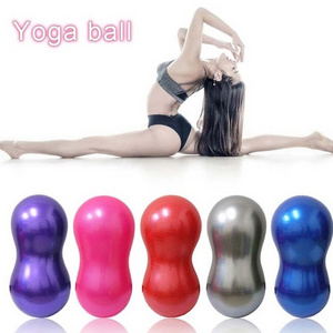 Wholesale and custom yoga ball gymnastics yoga peanut ball massage inflatable pvc peanut yoga ball