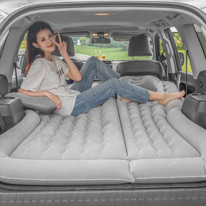 Factory direct seller foldable portable car travel inflatable car bed air mattress for back seat