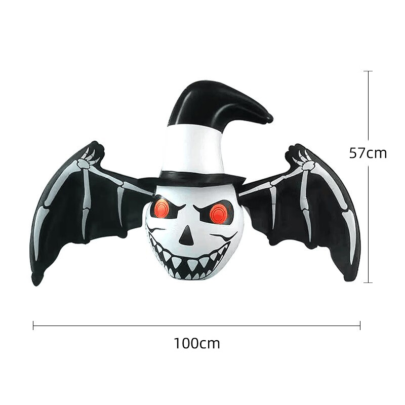 Outdoor and Indoor Holiday Outdoor and Indoor Holiday Perfect Settings Lively Lighted Halloween Inflatable Bat Decorations