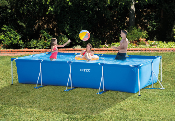 INTEX 28271 Rectangular Steel Matel Frame Pool & accessories Swimming Pool For Adults and Kids