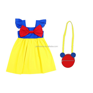 Puresun Children Clothes Big Bows Lovely Princess Kids Dresses for Girls Costume Toddler Fancy Party Dresses