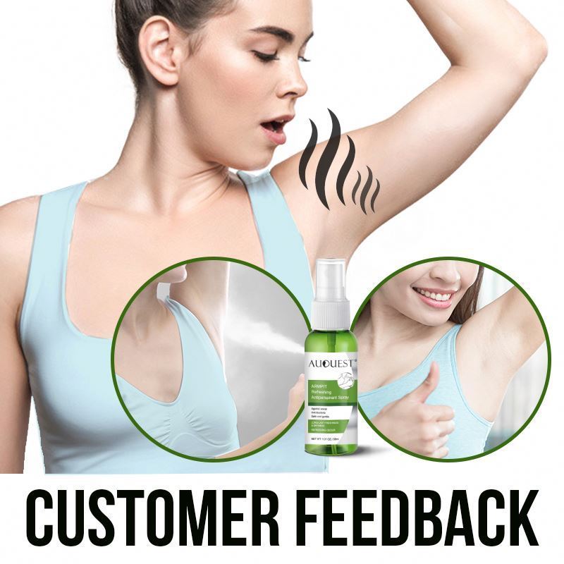 Auquest Wholesale Armpit Antiperspirant Spray Deodorant Underarm Remove Armpit Odor Sweat Protection Body Perfume Spray