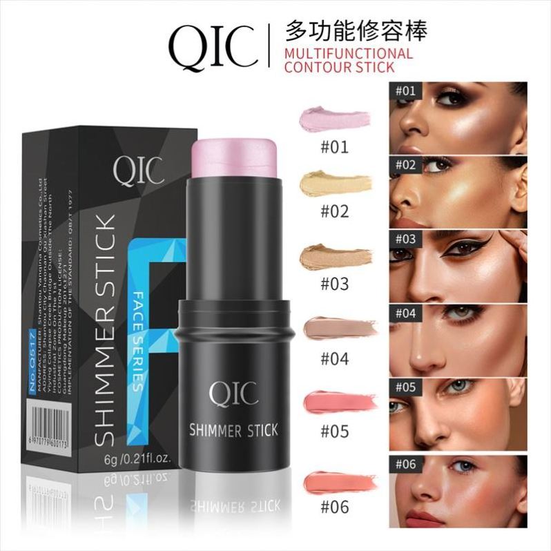 QIC Inew Wholesale Private Label Blush High Quality Vegan Lip Cheek Eye Creamy Blusher Highlighter Makeup Cream Blush Stick