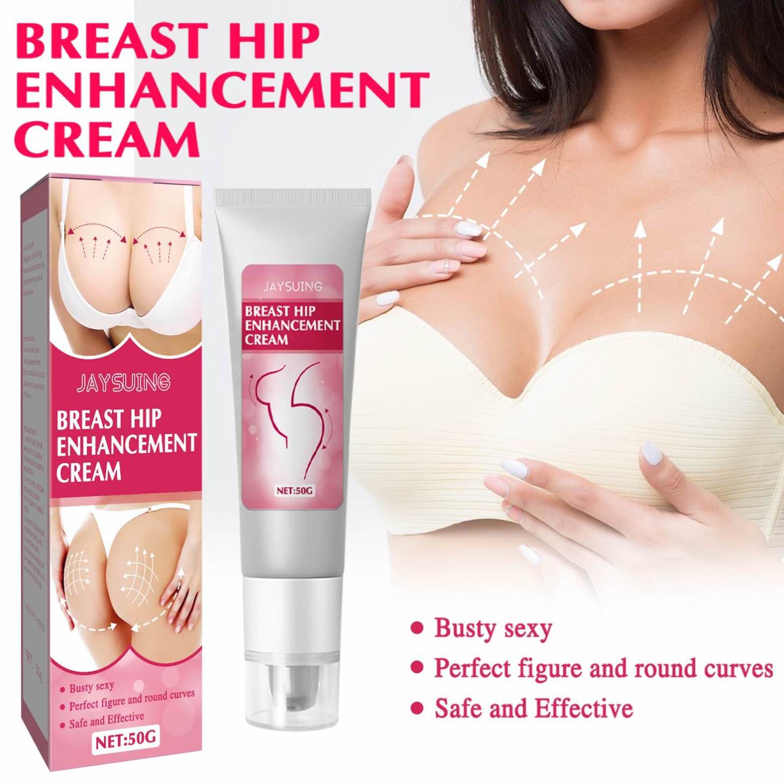 JAYSUING Hot Selling Bust Enlargement Larger Firming Lifting Fast Growth Breast Enhance Cream