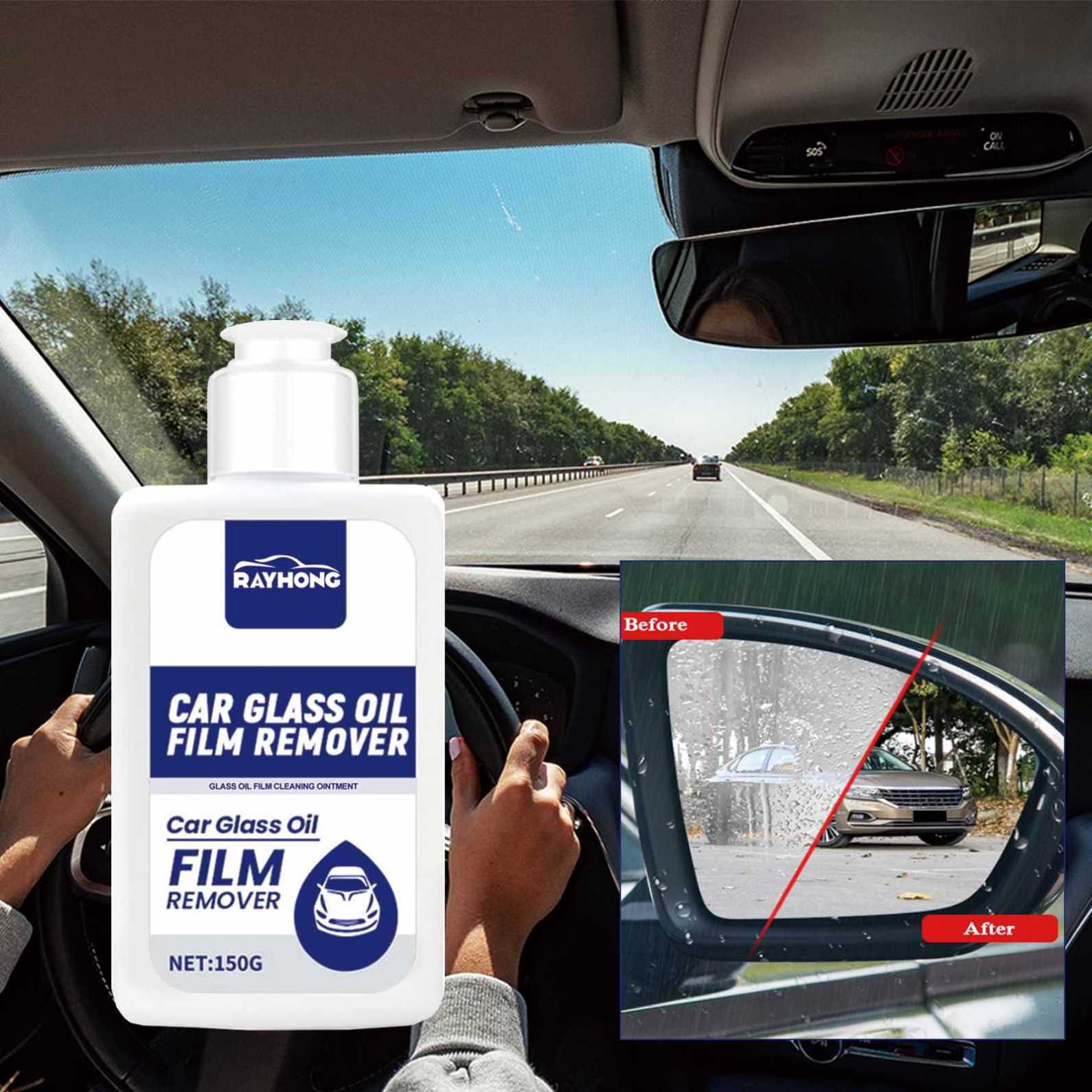 Rayhong 150g Car Glass Oil Film Remover Car Window Glass Stain Remover Car Glass Cleaner Auto Detailing Water Spot Remover