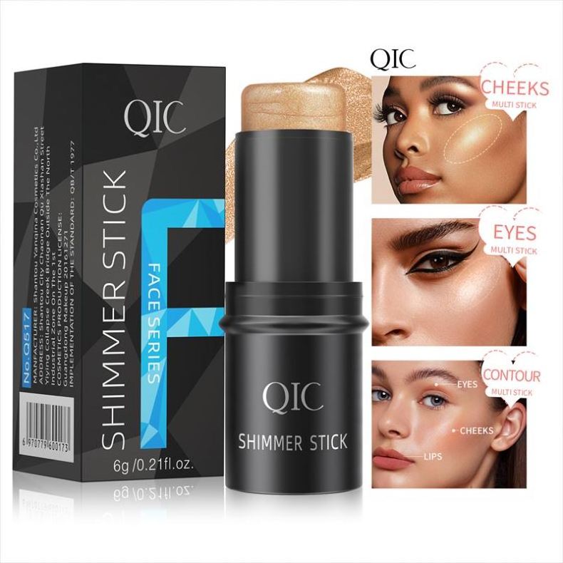 QIC Inew Wholesale Private Label Blush High Quality Vegan Lip Cheek Eye Creamy Blusher Highlighter Makeup Cream Blush Stick