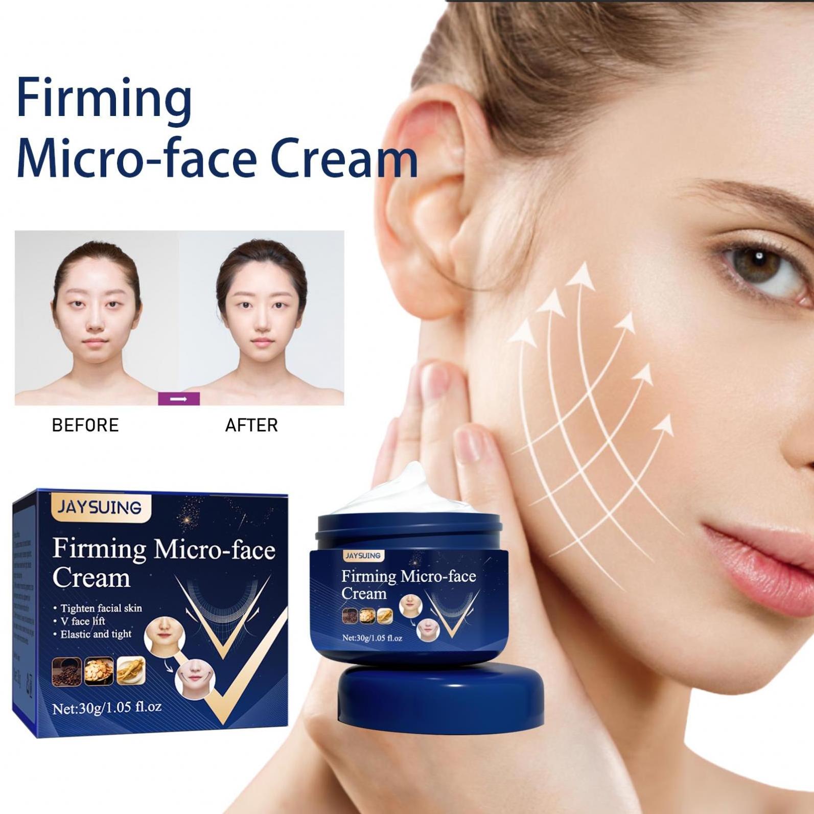 Jaysuing Firming Micro-face Cream Anti Aging Whitening Moisturizing Lifting Firming tightening Slimming V Line Shape Face Cream