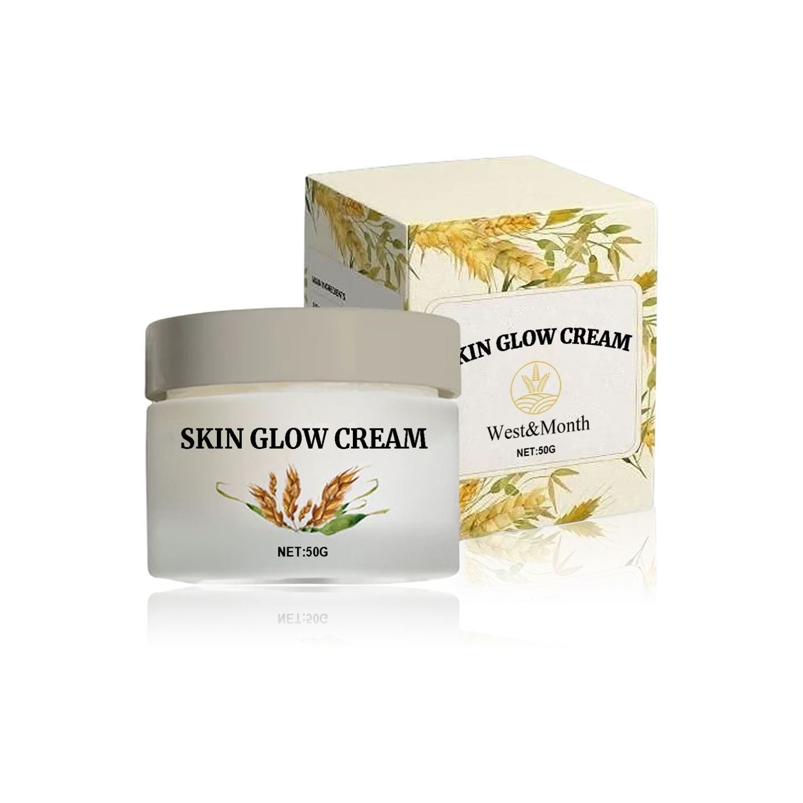 West & Month Wholesale Private Label Skin Glow Whitening Cream Dark Spot Corrector Papaya Lightening Facial Cream