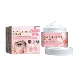 EELHOE Private Label Cherry Blossom Cream Moisturizing Anti Aging Tight Facial Essence Cream Sakura Snail Whitening Face Cream