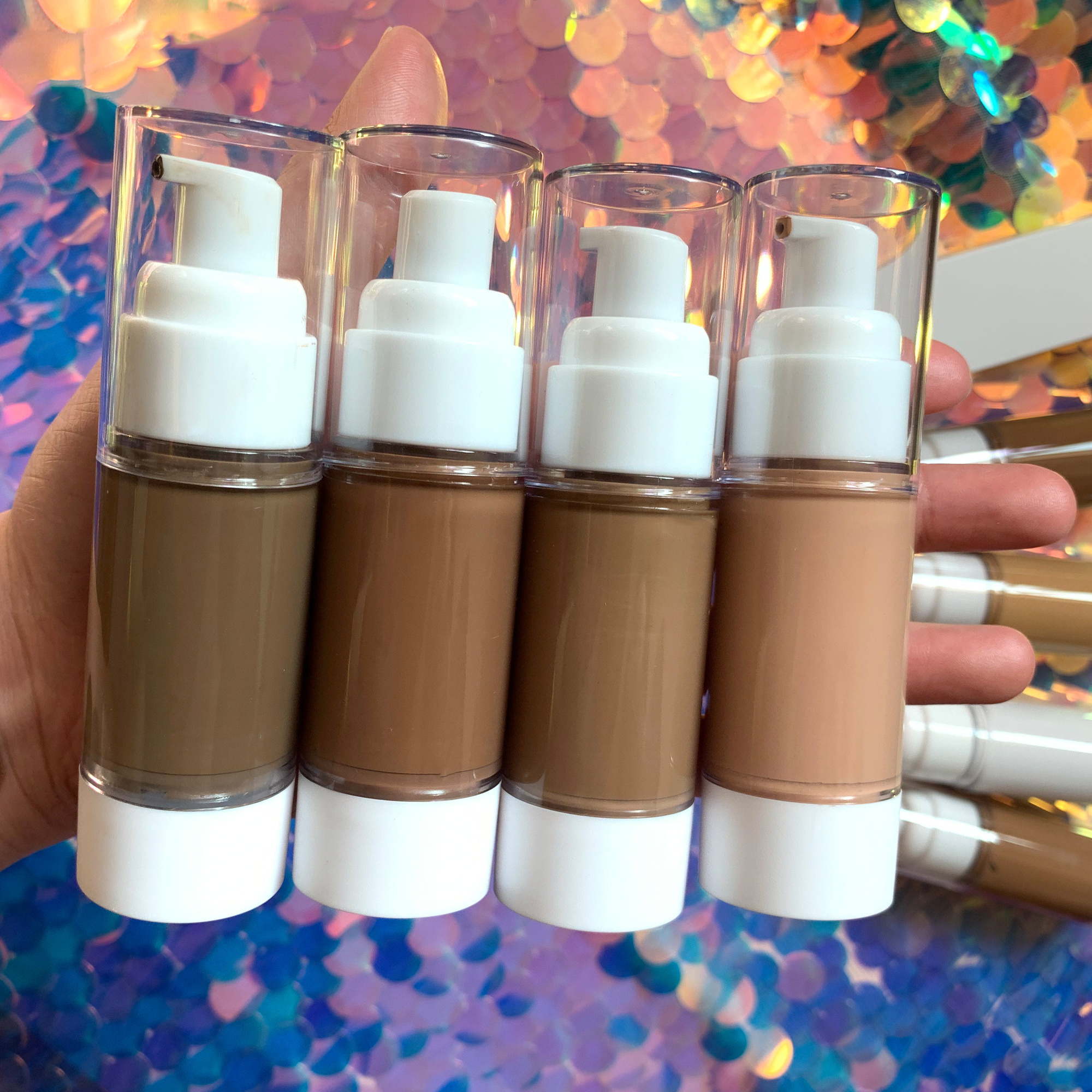 waterproof full coverage 43 colors private label liquid foundation