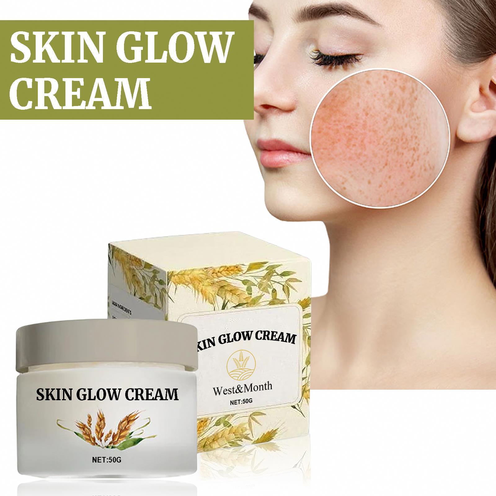 West & Month Wholesale Private Label Skin Glow Whitening Cream Dark Spot Corrector Papaya Lightening Facial Cream