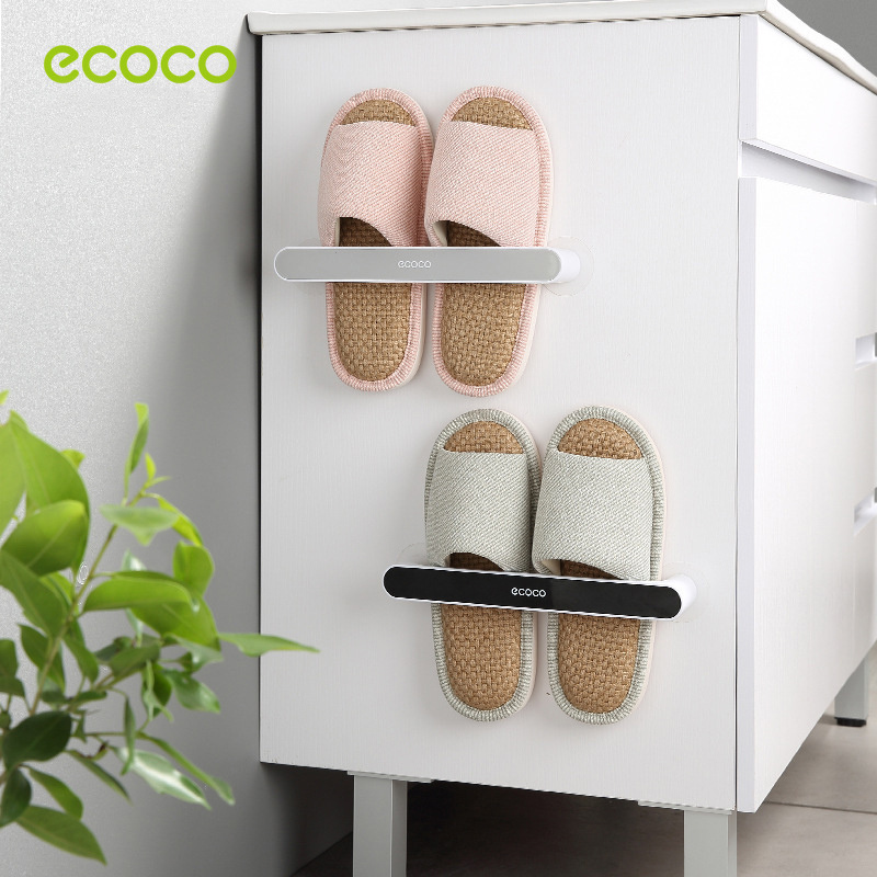 2023 Nail-free Slippers Holder shoe racks for home Shoe Rack Wall Mounted Hanging Kitchen Pot cover storage rack