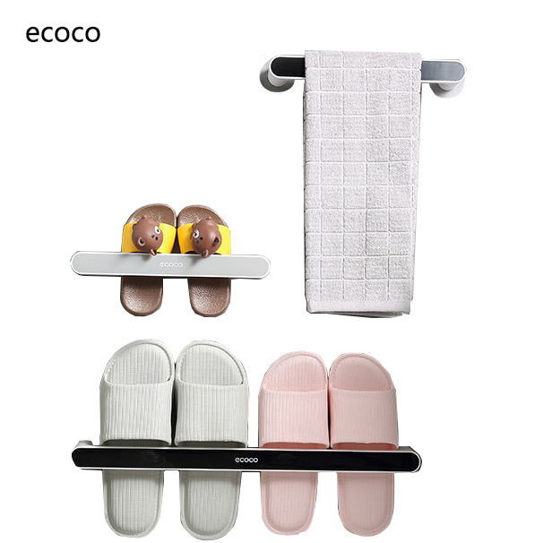 2023 Nail-free Slippers Holder shoe racks for home Shoe Rack Wall Mounted Hanging Kitchen Pot cover storage rack