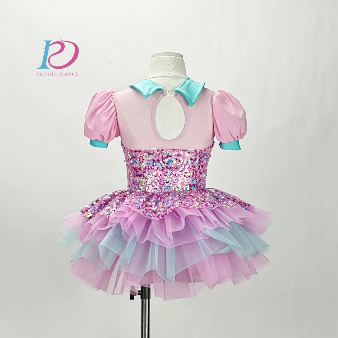 Kids dance costume girls cute recital dance costume dance tutu