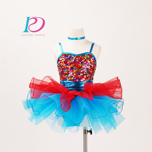 Dance costume kids girls dance cute sparkle tap and jazz performance dancewear ballet tutu dance costume