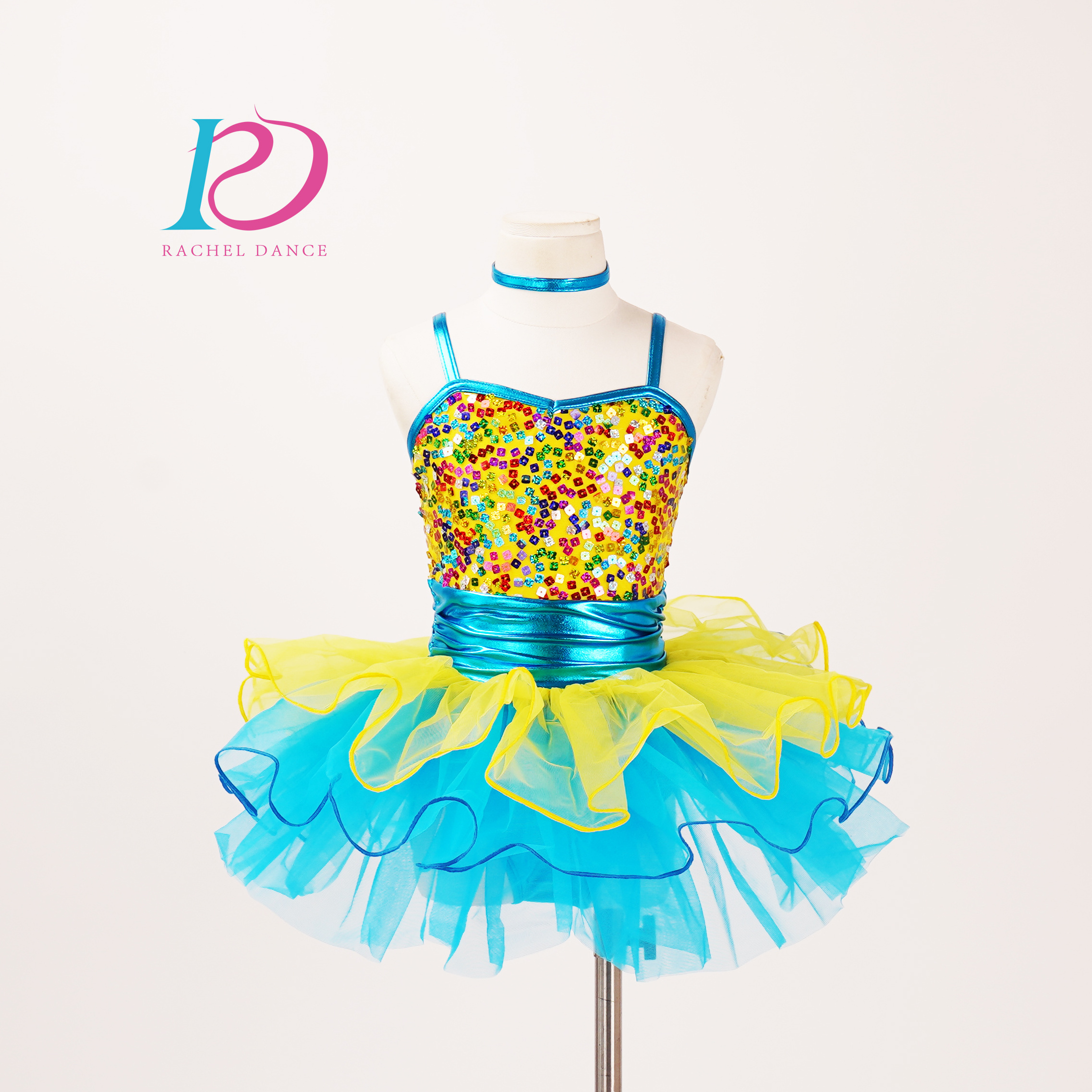 Dance costume kids girls dance cute sparkle tap and jazz performance dancewear ballet tutu dance costume