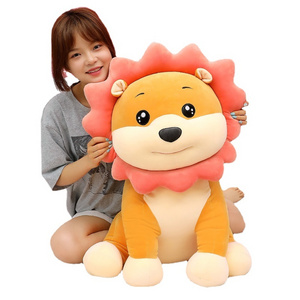 YWMX 25CM Cartoon Plush Toys Soft  Lion  Cute Children's Throw Pillow Sit Style Kids Birthday Gift Soft Toy Wholesale