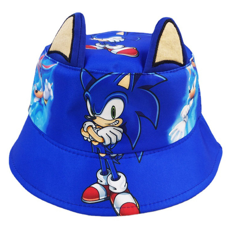 YWMX Cartoon Stitch Printed Fisherman Hat  basin Bucket for Children and Boys Anime Hats Hats Wholesale