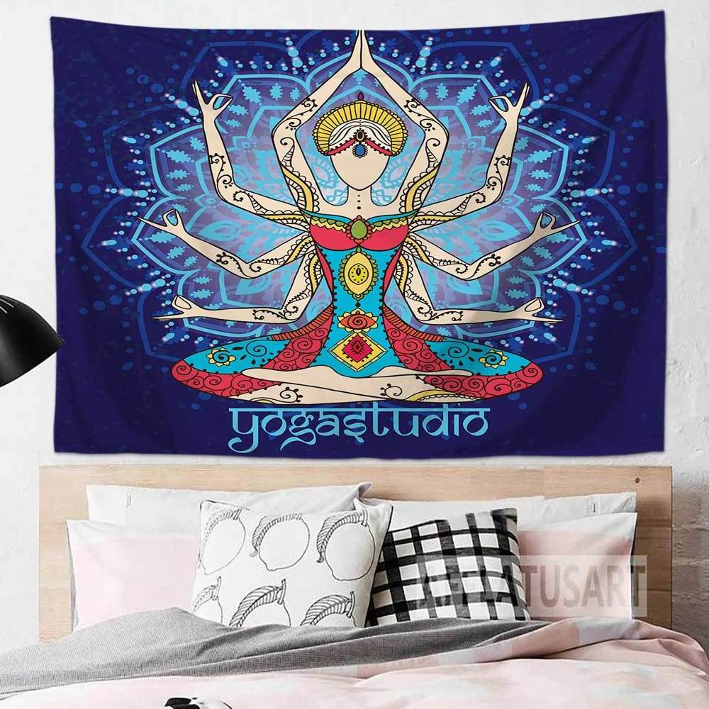 Buddha Style Indian Tapestry Hippie Mandala Wall Hanging Bohemian Decor Religious Tapestry