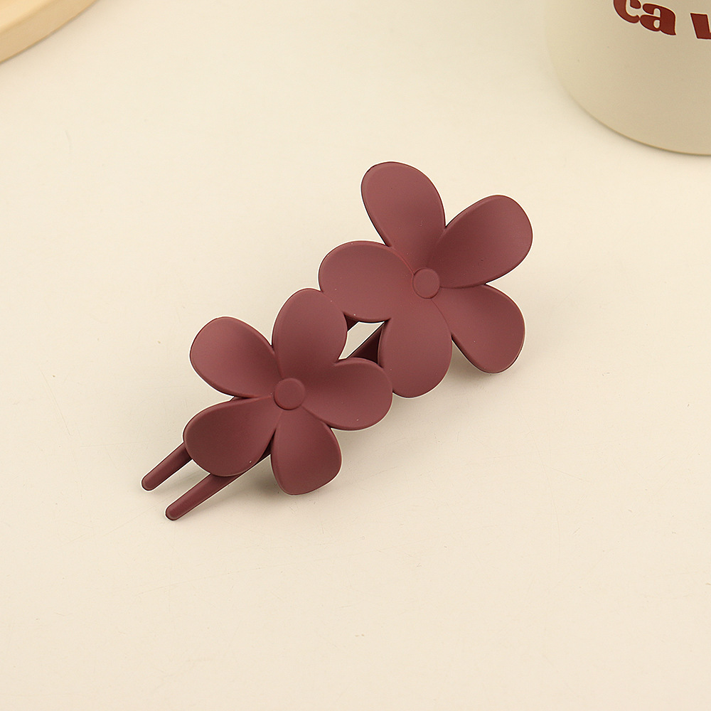 MIO Plastic Flower Hair Clip Duck Bill Hot Selling Clips For Women Lady Solid Color Wholesale Ponytail Holder