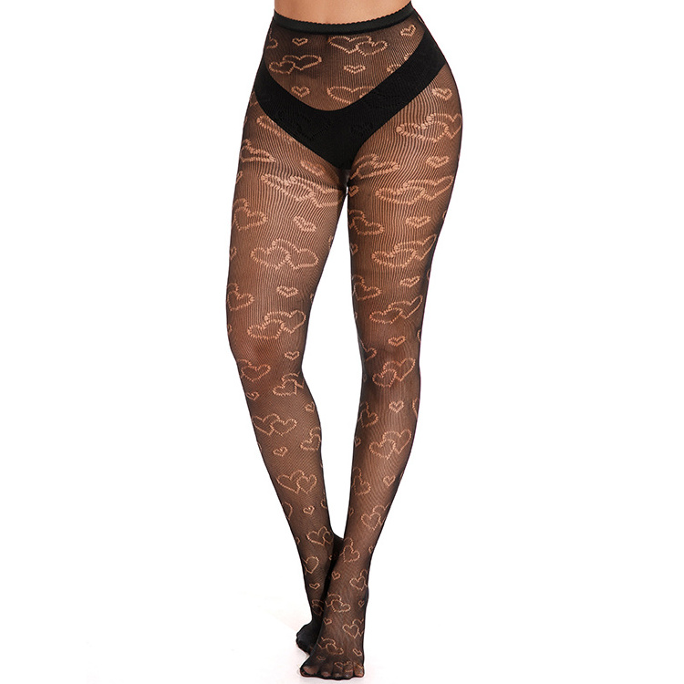 Hot Sale Media Transparent Lingerie Sensual Teen Seamless Pantyhose Sexy Womens Designer Black Silk Fish Net Stocking