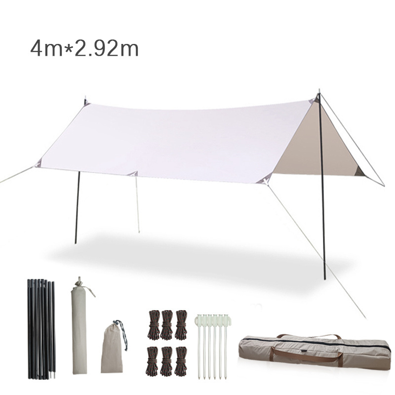 Manufacture 500*292cm Hammock Rain Fly Waterproof and Lightweight Tent Tarp for Camping Backpacking Hiking