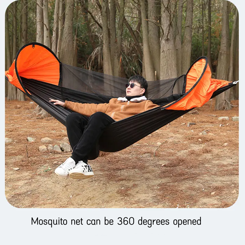 MINGCHAN 280*140cm Big Size Camping Hammock With Mosquito Net Can Be Removable