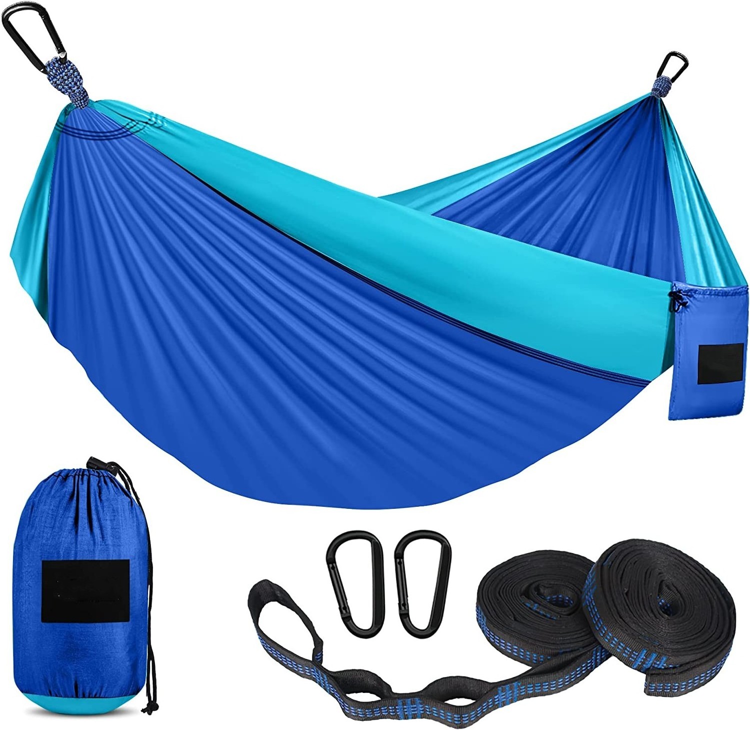 MINGCHAN 2024 Portable Nylon New Camping Hammock  Hanging Folding Knit Hammock bed outdoor hammock for Hiking