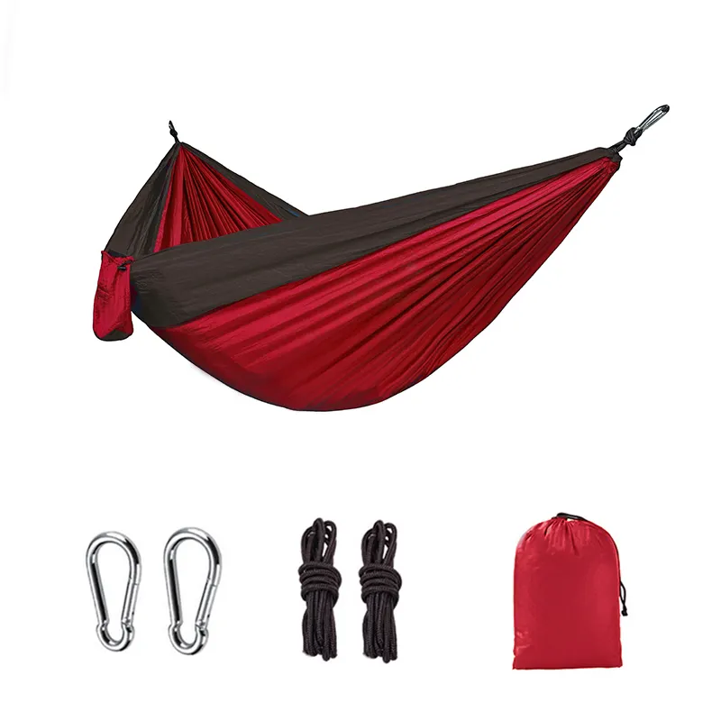 Factory Wholesale Camping Hammock With Ropes - Double Single Tree Hamock Outdoor Indoor 2 Person