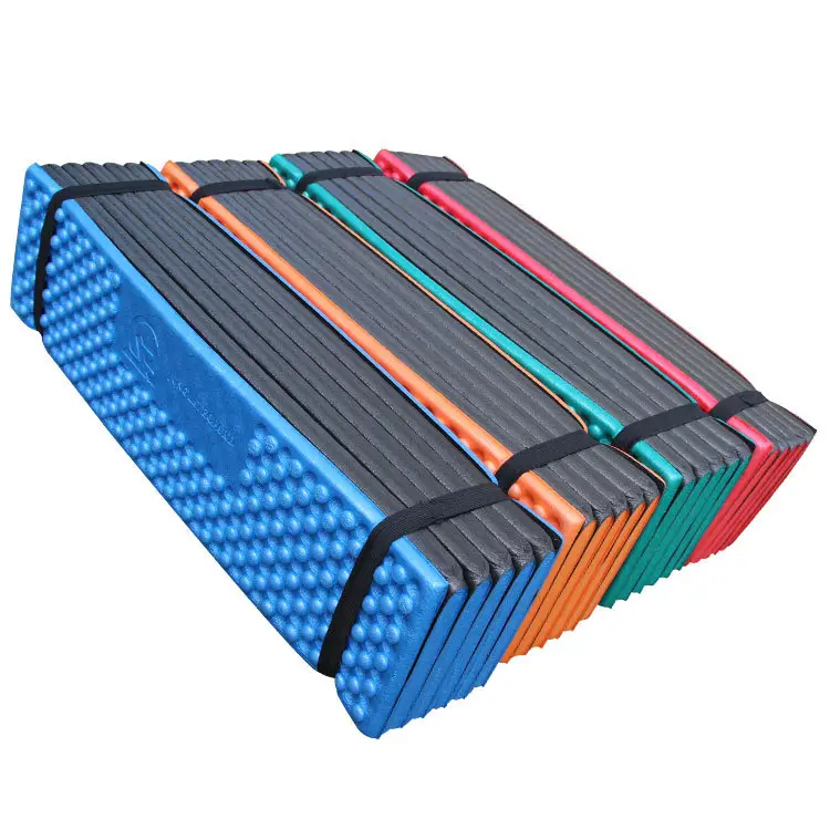 Wholesale Ultralight Waterproof Camping Folding Mat Beach Moisture-proof Egg Nest IXPE Foam Mat Folding Sleeping Pad