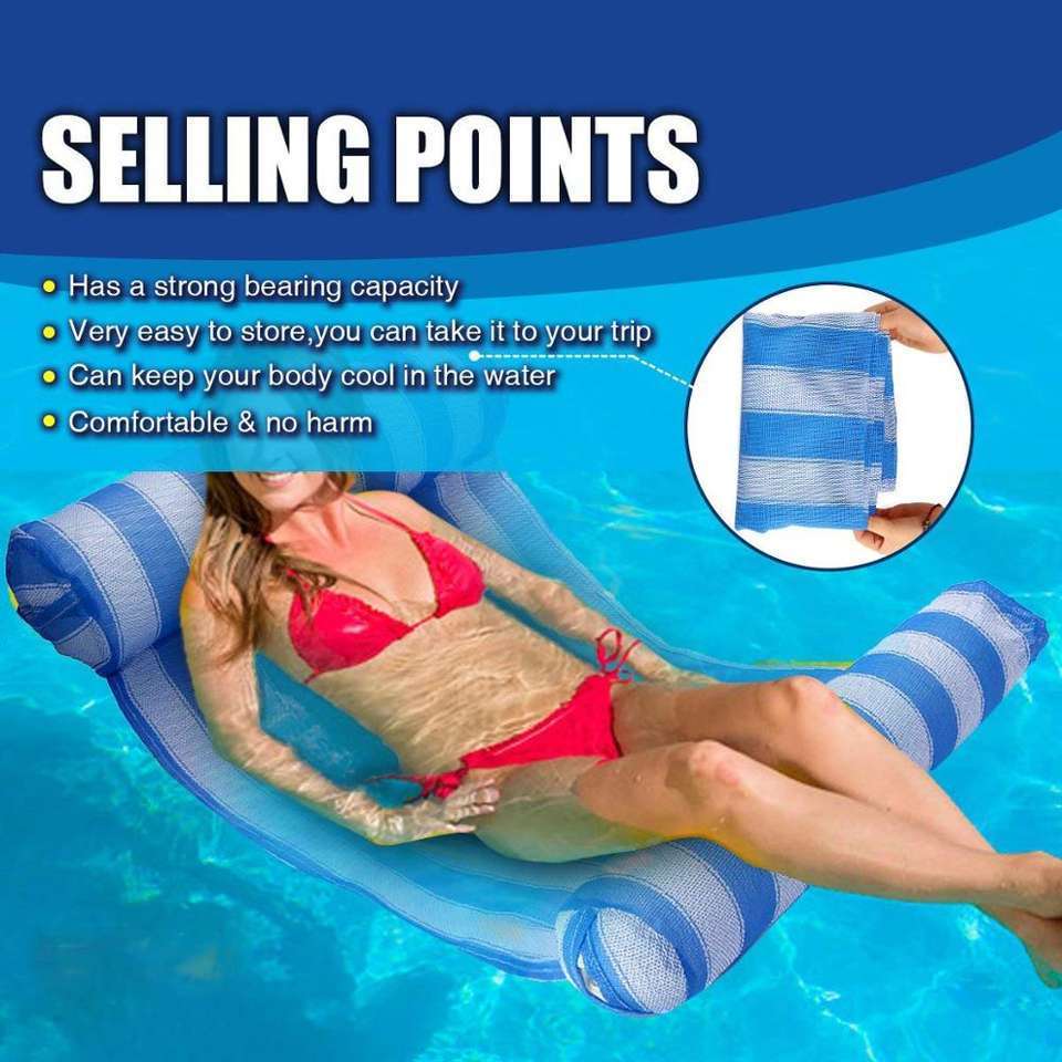 Premium Swimming Pool Inflatable Water Lounger Hammock For Adults And Children