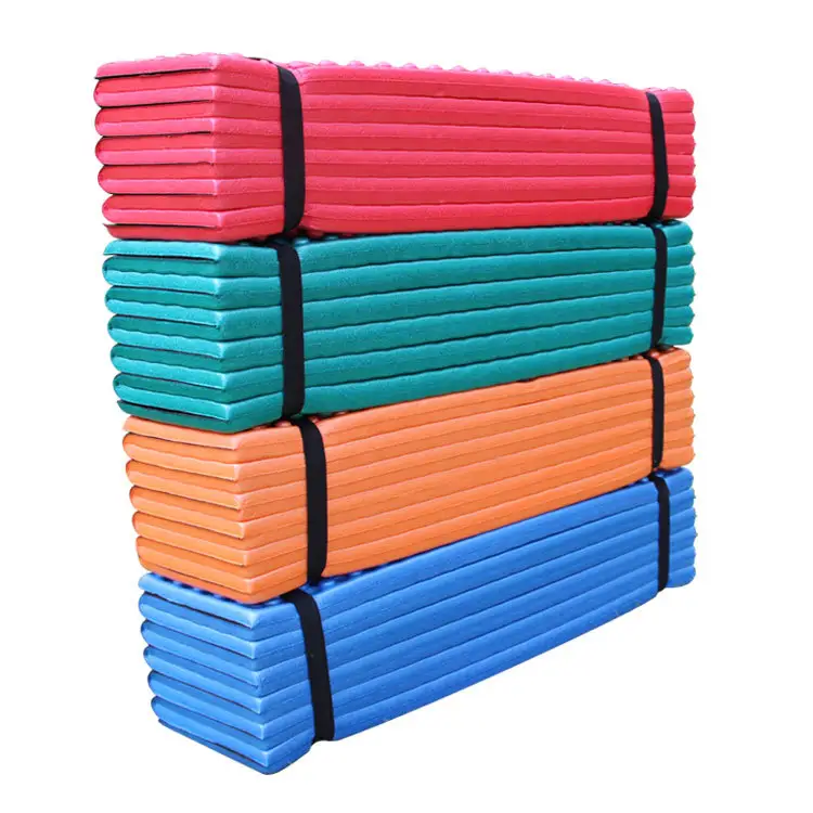 Wholesale Ultralight Waterproof Camping Folding Mat Beach Moisture-proof Egg Nest IXPE Foam Mat Folding Sleeping Pad