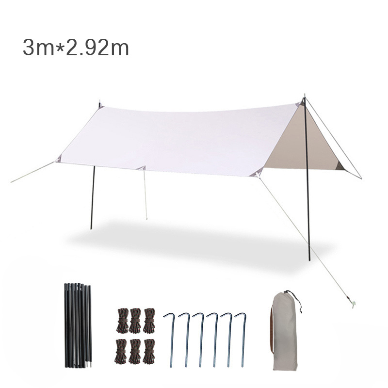 Manufacture 500*292cm Hammock Rain Fly Waterproof and Lightweight Tent Tarp for Camping Backpacking Hiking