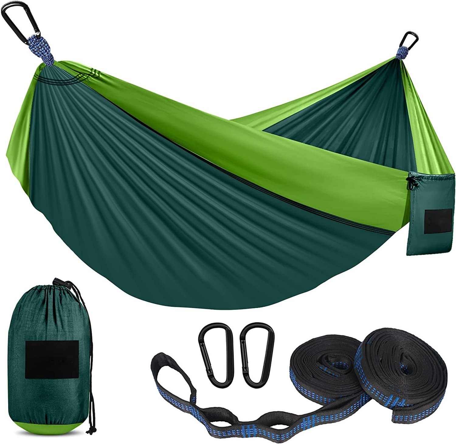 MINGCHAN 2024 Portable Nylon New Camping Hammock  Hanging Folding Knit Hammock bed outdoor hammock for Hiking