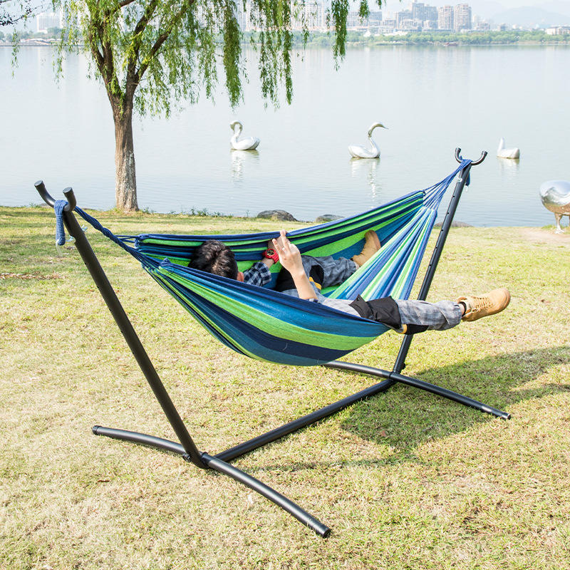 Manufacturer Free Samples LOW MOQ Fast Delivery Custom Portable  Hammock With Stand