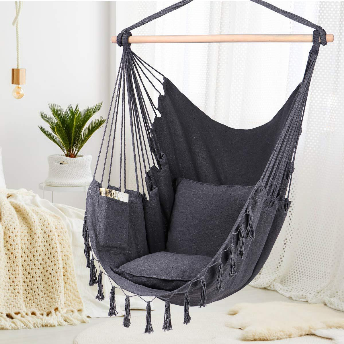 Hanging Chair Garden Outdoor Hammock With Solid Wood Hammock Swing Chair