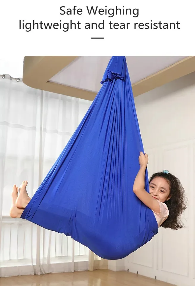 Low Moq  Children Therapy Swing Hammock Yoga Hammocks Spandex Deep Pressure Therapy Sensory Swing Hammock