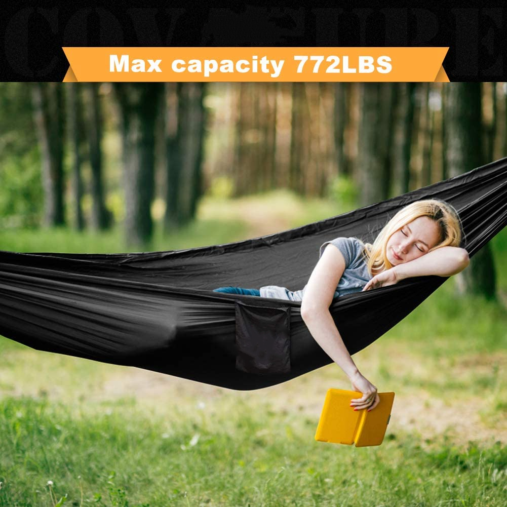 Low moq lightweight camping hammock mosquito net, outdoor travelling camping hammock with net