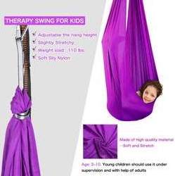 280*150cm  Indoor Physical Sensory Swing hardware included Kids hanging hammock chair