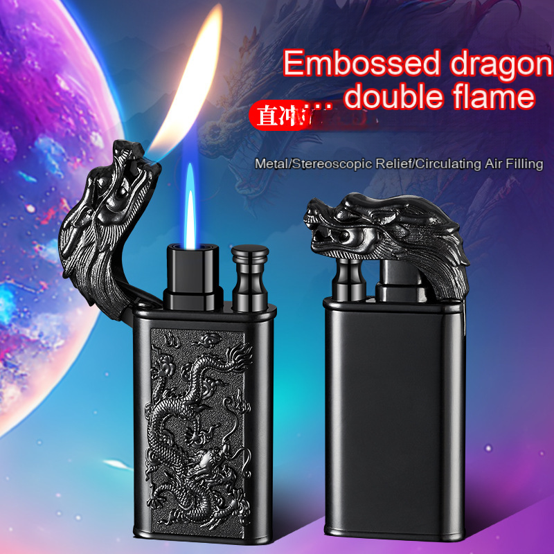 Top Inquiry Wholesale lighters Factory Direct Sales Manual Spice Machine dragon lighter