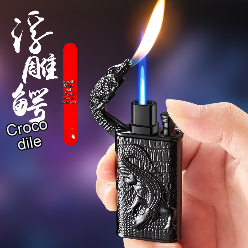 Top Inquiry Wholesale lighters Factory Direct Sales Manual Spice Machine dragon lighter