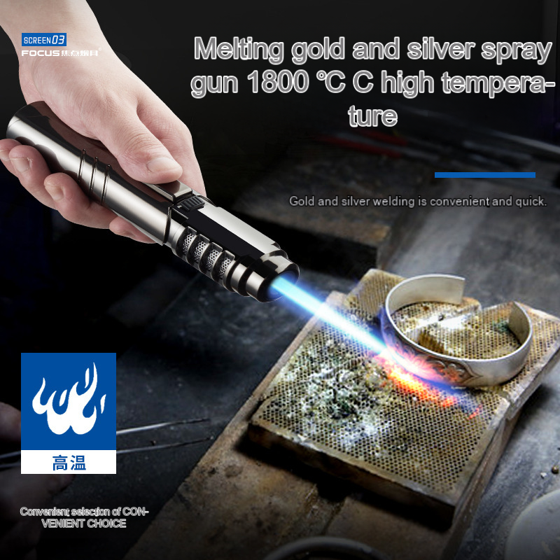 Igniter Focus SG006 Straight Spray Gun Inflatable Windproof Lighter high quality Welding Torch d