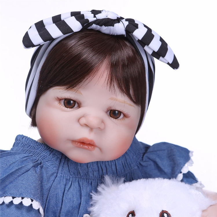 NPK 22inch Brands 56cm full Silicone Reborn Dolls Lifestyle Bjd Princess Doll Reborn Toys For Girls Bebes Reborn