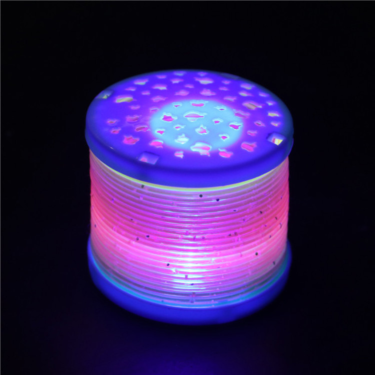 2018 hot sale New Luminous Rainbow Circle Toy LED Flash Rainbow Ring Plastic Gift For Child LED Colorful Flashing Toys wholesale