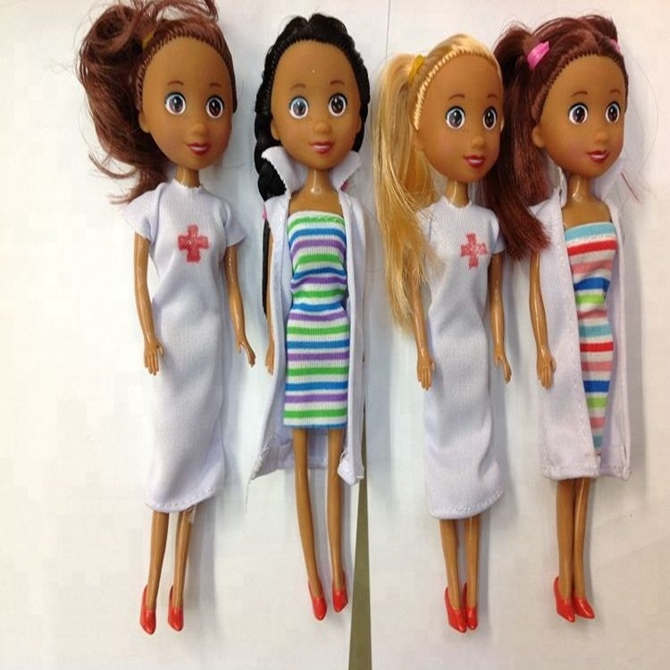 2018 hot sale Fashion Popular doctor nurse doll  toys 7 INCH 18 cm vinyl baby doll toys wholesale