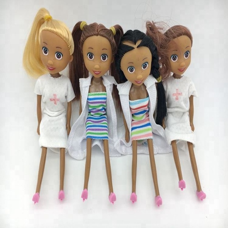 2018 hot sale Fashion Popular doctor nurse doll  toys 7 INCH 18 cm vinyl baby doll toys wholesale