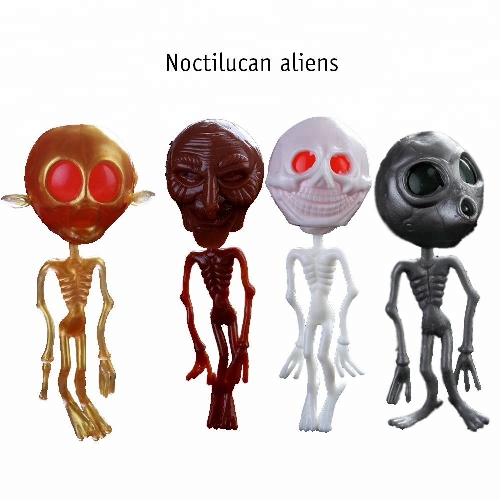 2018 hot Funny Gadget Squishy Anti Stress Squeeze toy noctilucence Luminous Alien Reliever Toys Gift For Kid Adults Spoof Toys